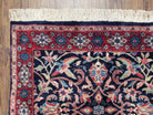 Antique Persian Sarouk, Wool, Hand-Knotted, Blue & Red, 3'1" x 5'3" - Jewel Rugs