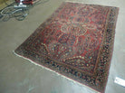 3' X 5' Antique 1920s Handmade India Floral Oriental Wool Rug Carpet Beauty Red - Jewel Rugs