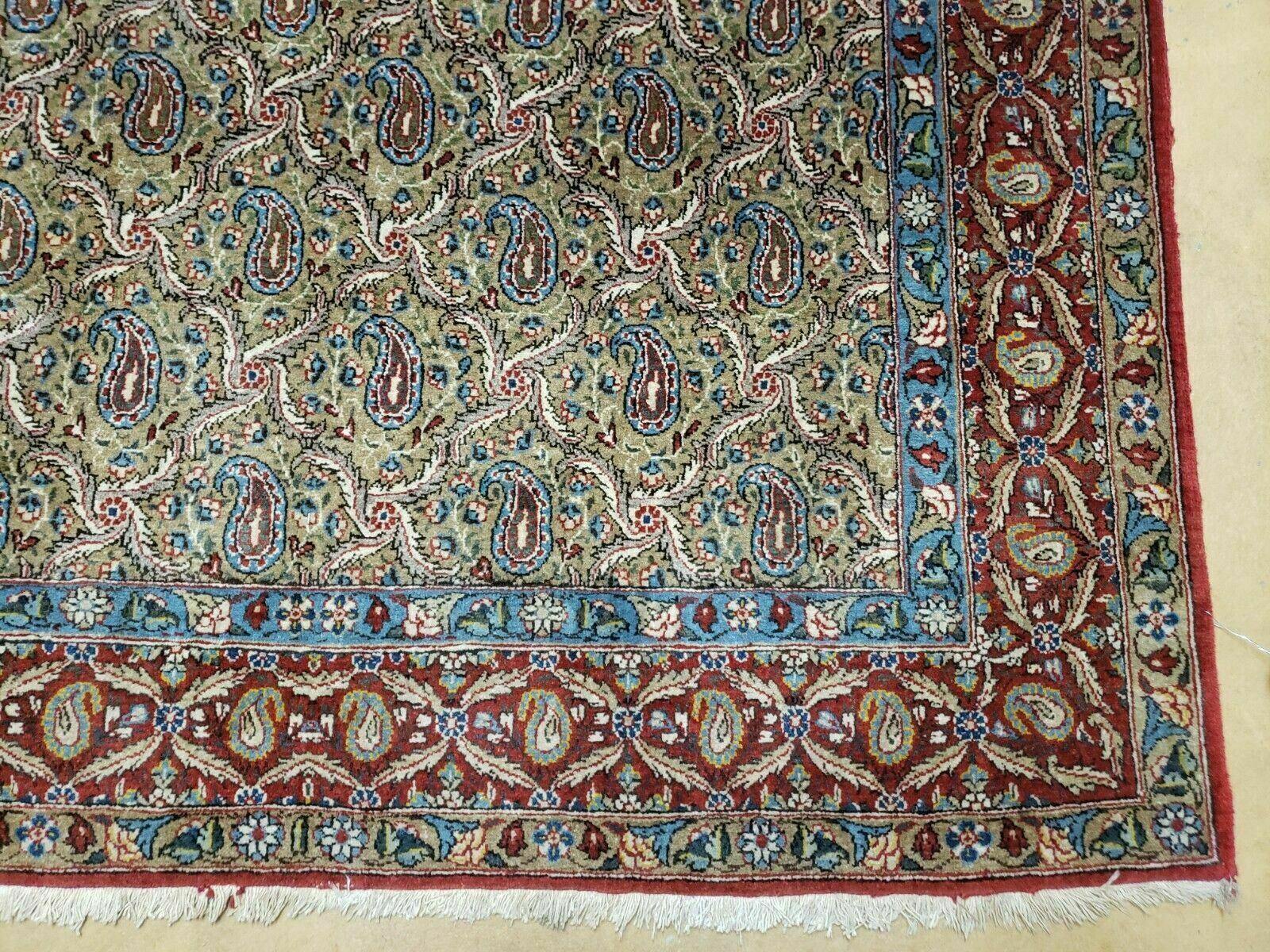 4' X 7' Handmade Turkish Wool Rug Paisley Hand Knotted Flowers One Of A Kind - Jewel Rugs