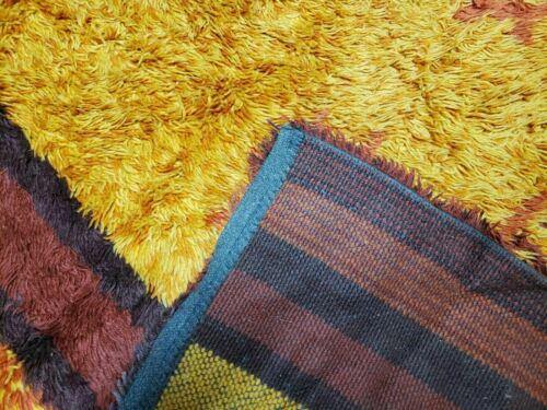 8' X 11' Vintage 1960 Danish Rya Shag DeLuxe Ege Rug Mid-Century Modern Nice - Jewel Rugs