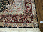 8' X 10' Vintage Handmade Fine Chinese Oriental Wool Rug With Silk Accents - Jewel Rugs