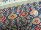 2' X 10' Vintage Handmade Bokhara Turkoman Pakistani Wool Runner Rug Narrow Nice - Jewel Rugs