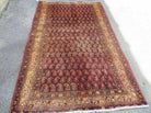 4' X 7' Antique Handmade Indian Wool Rug Paisley Design Vegetable Dyes Nice - Jewel Rugs