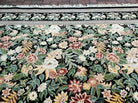 12' X 16' 5" One-of-a-Kind William Morris Area Rug Pakistani Hand-Knotted Wool Green Black Wow - Jewel Rugs