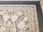 Oversized Aubusson Rug 16 x 21 ft, Palace Sized Flat Weave Carpet, Extra Large Handmade Rug, Flat Weave Chinese Aubusson, Wool, Ivory Blue - Jewel Rugs