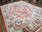 8 x11 Top Quality Veg Dye Turkish Carpet Decorative Handmade Geometric Area Rug - Jewel Rugs