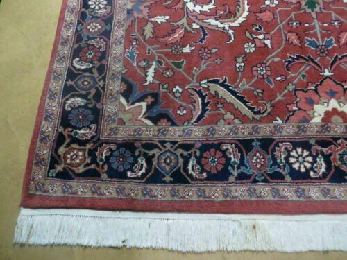 6' X 9' Vintage Hand Made India Floral Oriental Wool Rug Vegetable Dyes Nice Red - Jewel Rugs