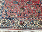 Semi Antique Persian Kashan, Red & Cream, Hand-Knotted, Wool, 4' 8" x 6' 6", Pair A - Jewel Rugs