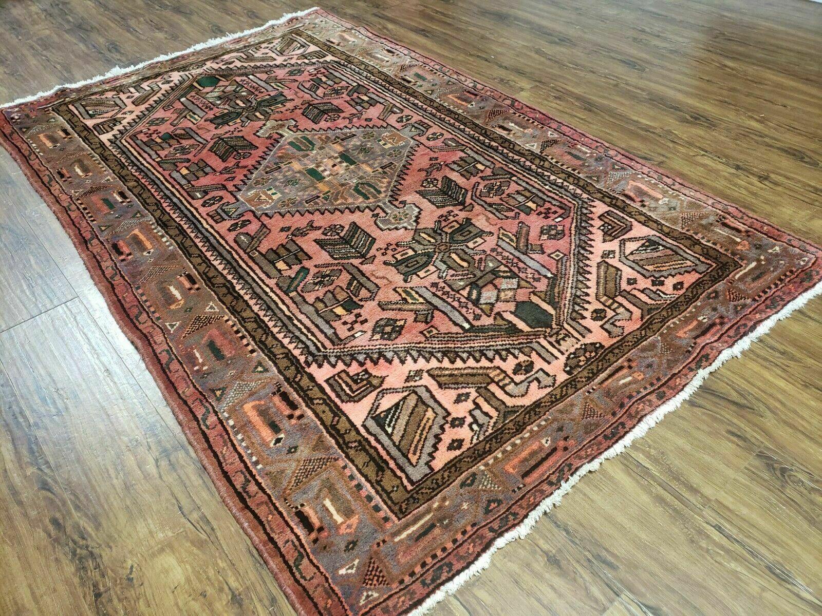 4' X 7' Antique Fine Handmade Pakistan Oriental Wool Rug Hand Knotted Carpet - Jewel Rugs