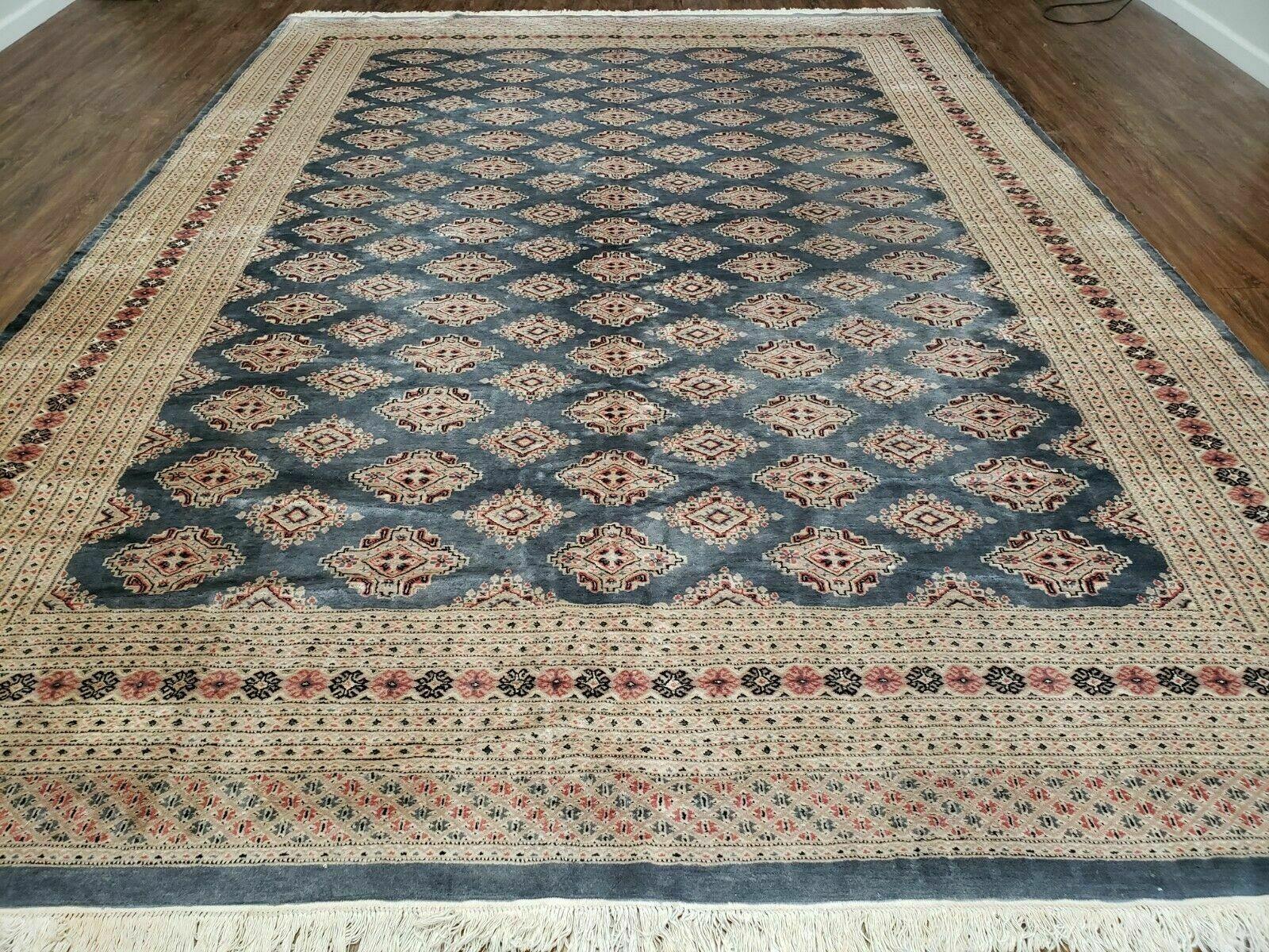 9' X 13' Vintage Handmade Fine Bokhara Turkoman Yamud Pakistan Wool Rug Nice - Jewel Rugs