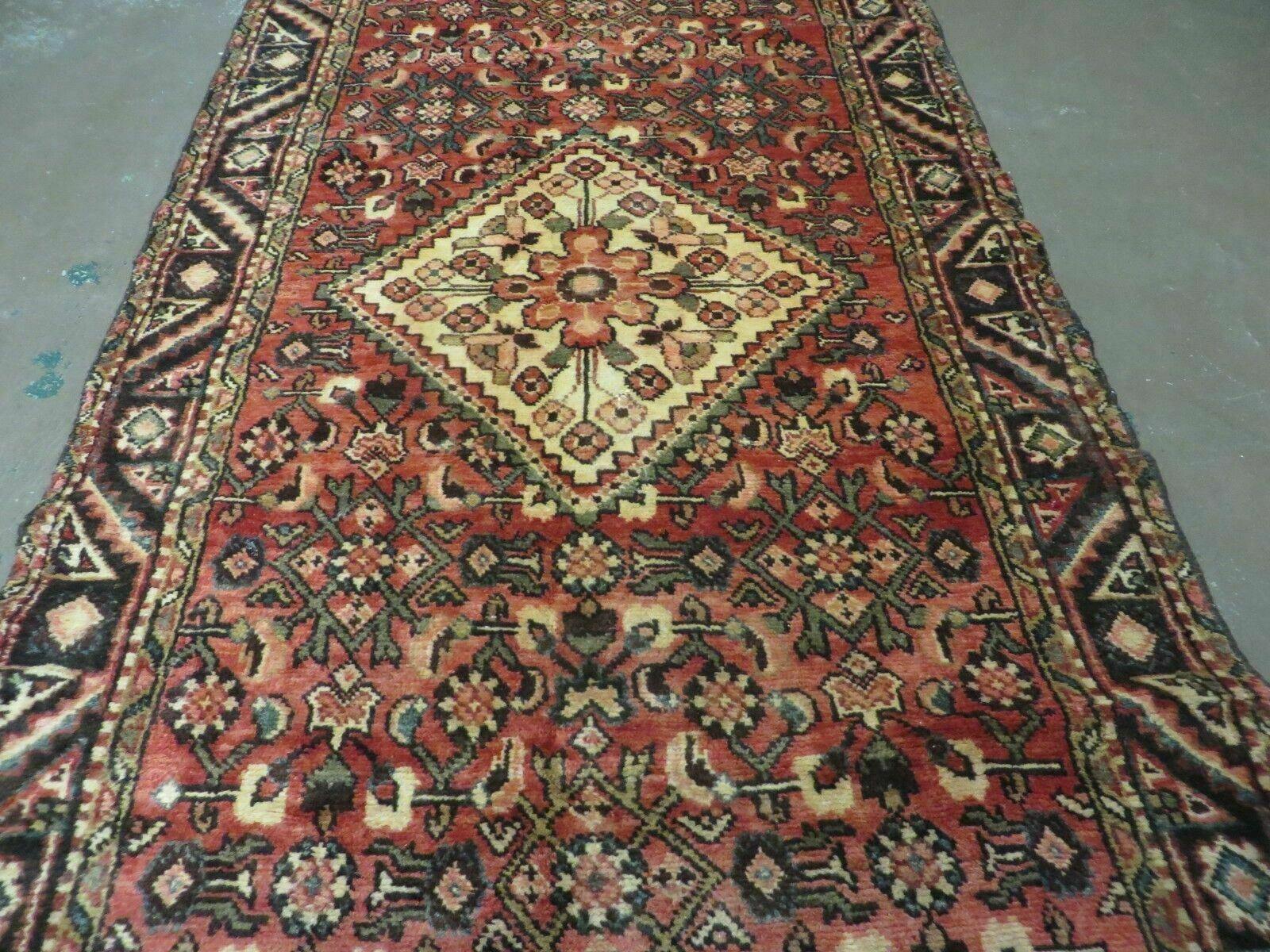 3' 5" X 10'4" Antique Handmade Turkish Wool Runner Rug - Jewel Rugs