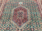 6' X 9' Vintage Authentic Top Quality Handmade Indo Persian Bijar Wool Rug Herati Geometric Pattern Veg Dyes Nice Unique - Jewel Rugs