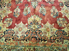 9' X 12' Authentic Antique Oriental Floral Red Allover Medallion Wool Rug Beauty - Jewel Rugs