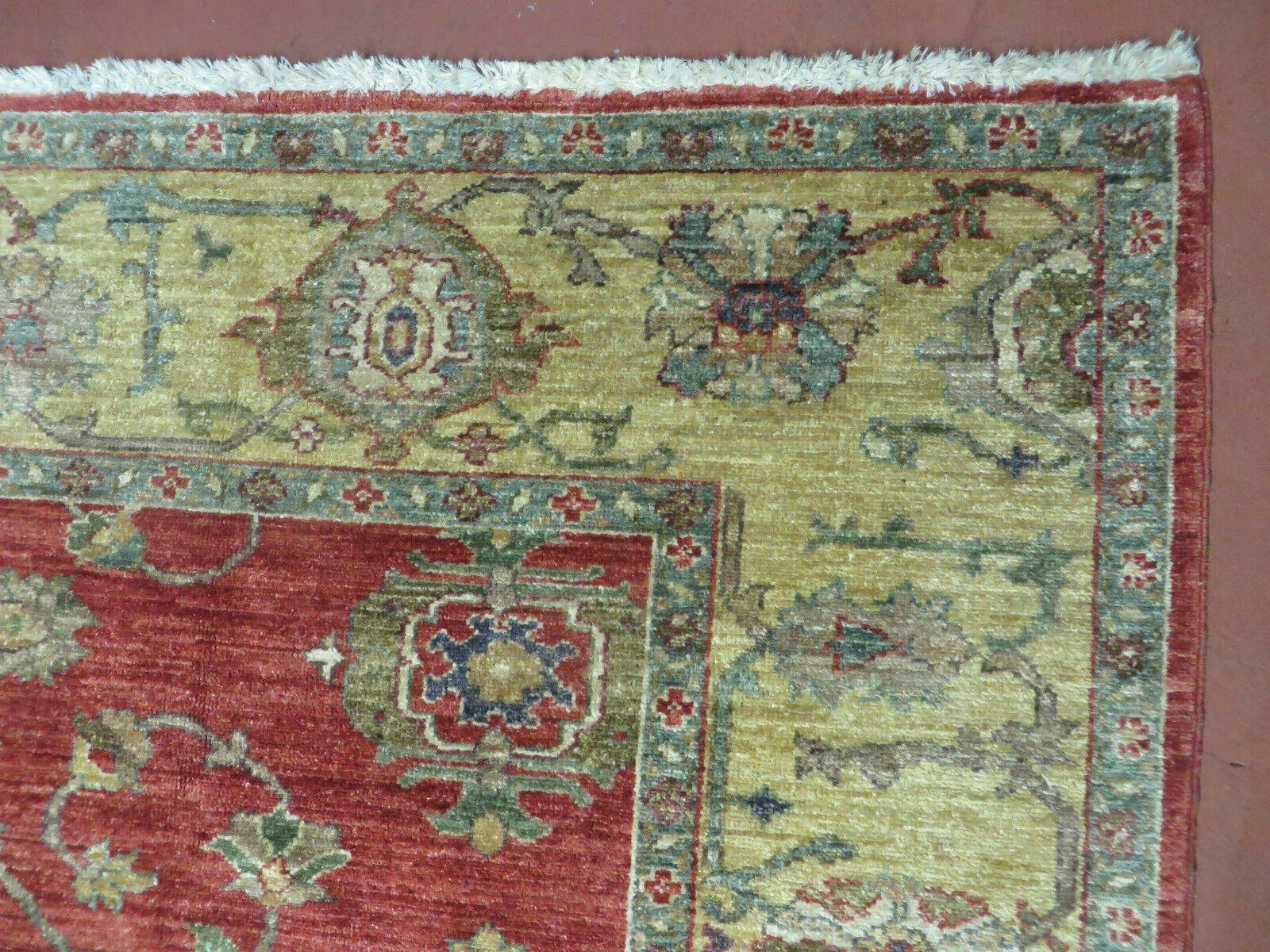 6.5' X 7' Vintage Handmade Egypt Agra Wool Rug Carpet Square Beauty - Jewel Rugs