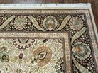 9' X 12' Vintage Handmade Chinese Oriental Wool Beige Rug - Jewel Rugs