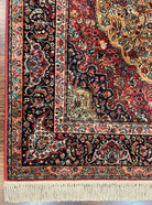 Karastan Rug 5.9 x 9 Medallion Kirman #700/718, Original Karastan Collection 700 Series, Discontinued Wool Karastan Carpet Vintage 6x9 Rug - Jewel Rugs