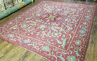 8' X 10' Vintage Indian Embroidery Hand Stitched Asmara Kashmir Rug Wool Nice - Jewel Rugs