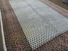 6' X 9' Vintage Hand Made Indian Paisley Design Wool Rug Ivory Nice - Jewel Rugs