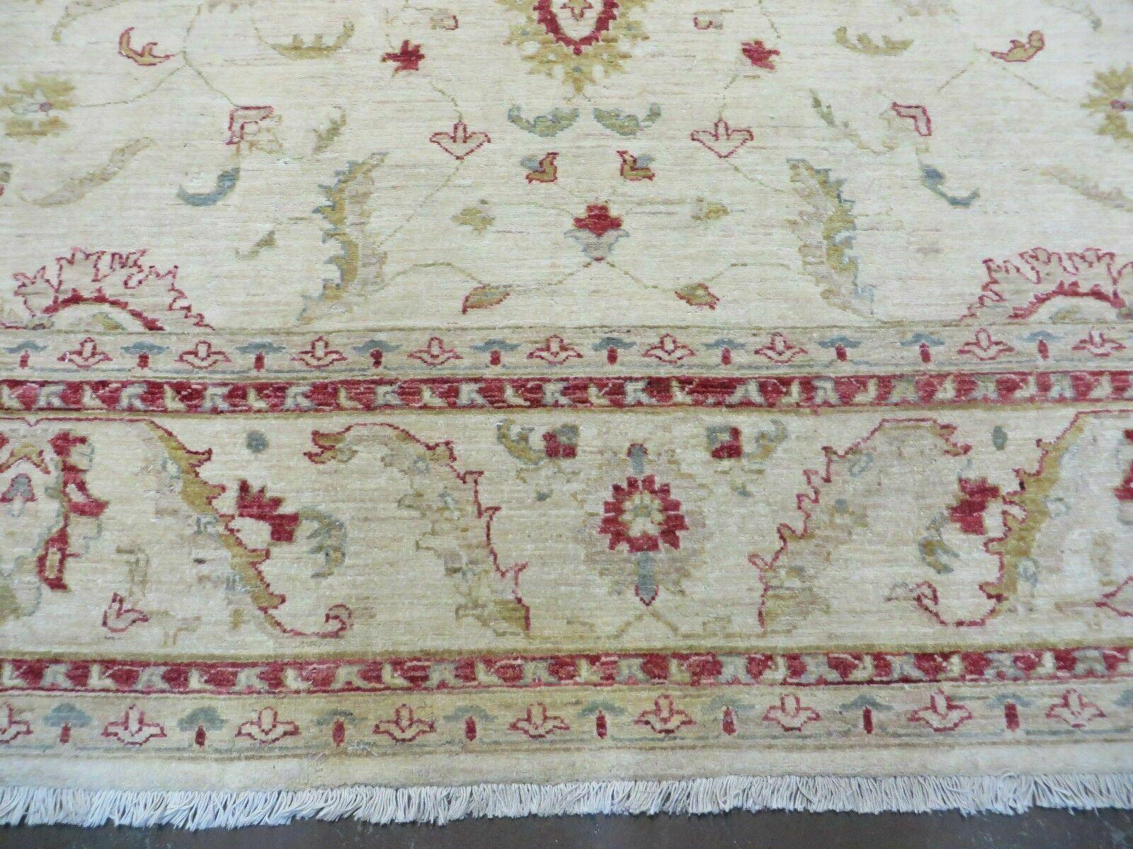 9' X 11' Handmade Indian Agra Tea Wash Wool Rug Carpet # 833 Nice - Jewel Rugs