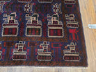 4x6 Handmade Balouch War Afghan Tribal Rug Organic Dyes Helicopter Tank Airplane - Jewel Rugs