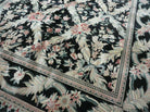 6' X 9' Handmade William Morris Arts & Craft Chinese Wool Rug Carpet Black Nice - Jewel Rugs