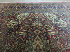 3' 5" X 5' Antique Handmade Indian Agra Fine Weave Wool Rug Organic dye Nice - Jewel Rugs