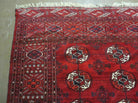 8' X 12' Vintage Handmade Bokhara Turkoman Wool Rug Carpet Red # 583 - Jewel Rugs