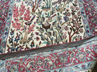 3' 6" x 5'10" Handmade Floral Wool Silk Rug Tree Of Life Signed Beauty - Jewel Rugs