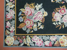 4' X6' Handmade French Country Garden Design Needlepoint Rug Flat Weave Flowers - Jewel Rugs