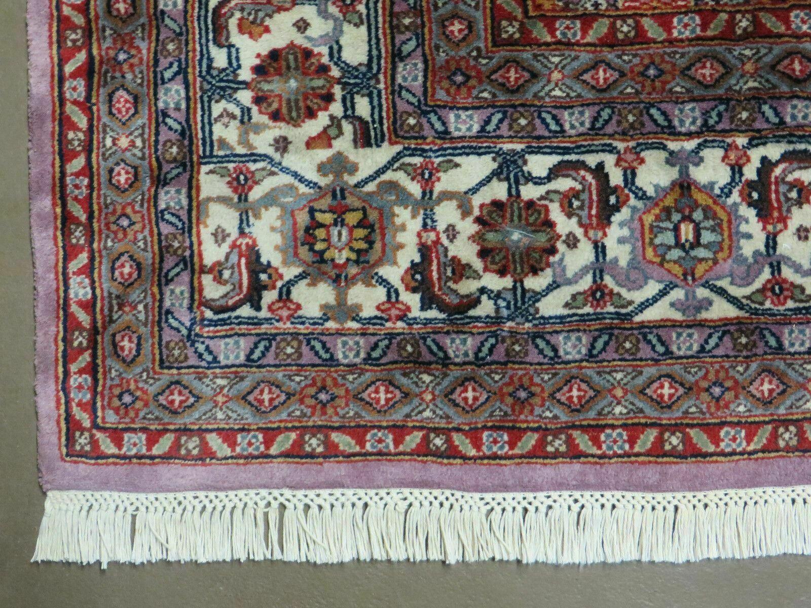 8' X 10' Vintage Fine Handmade India Wool Rug Hand Knotted Carpet Detailed Nice - Jewel Rugs