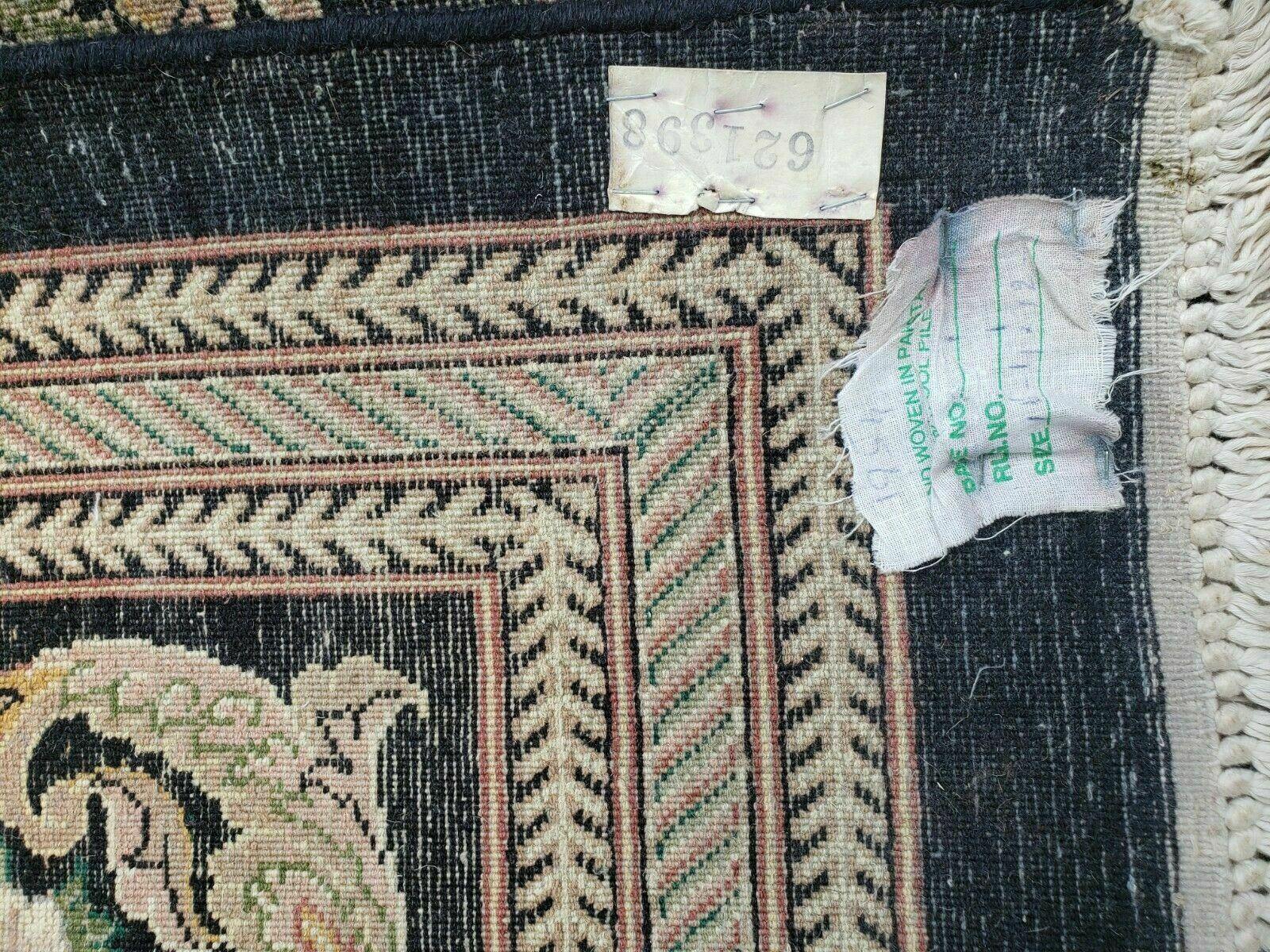 12' X 16' 5" One-of-a-Kind William Morris Area Rug Pakistani Hand-Knotted Wool Green Black Wow - Jewel Rugs