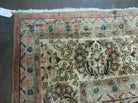 9' X 12' Antique Hand Knotted Made Indian Shiny Wool Rug Floral - Jewel Rugs