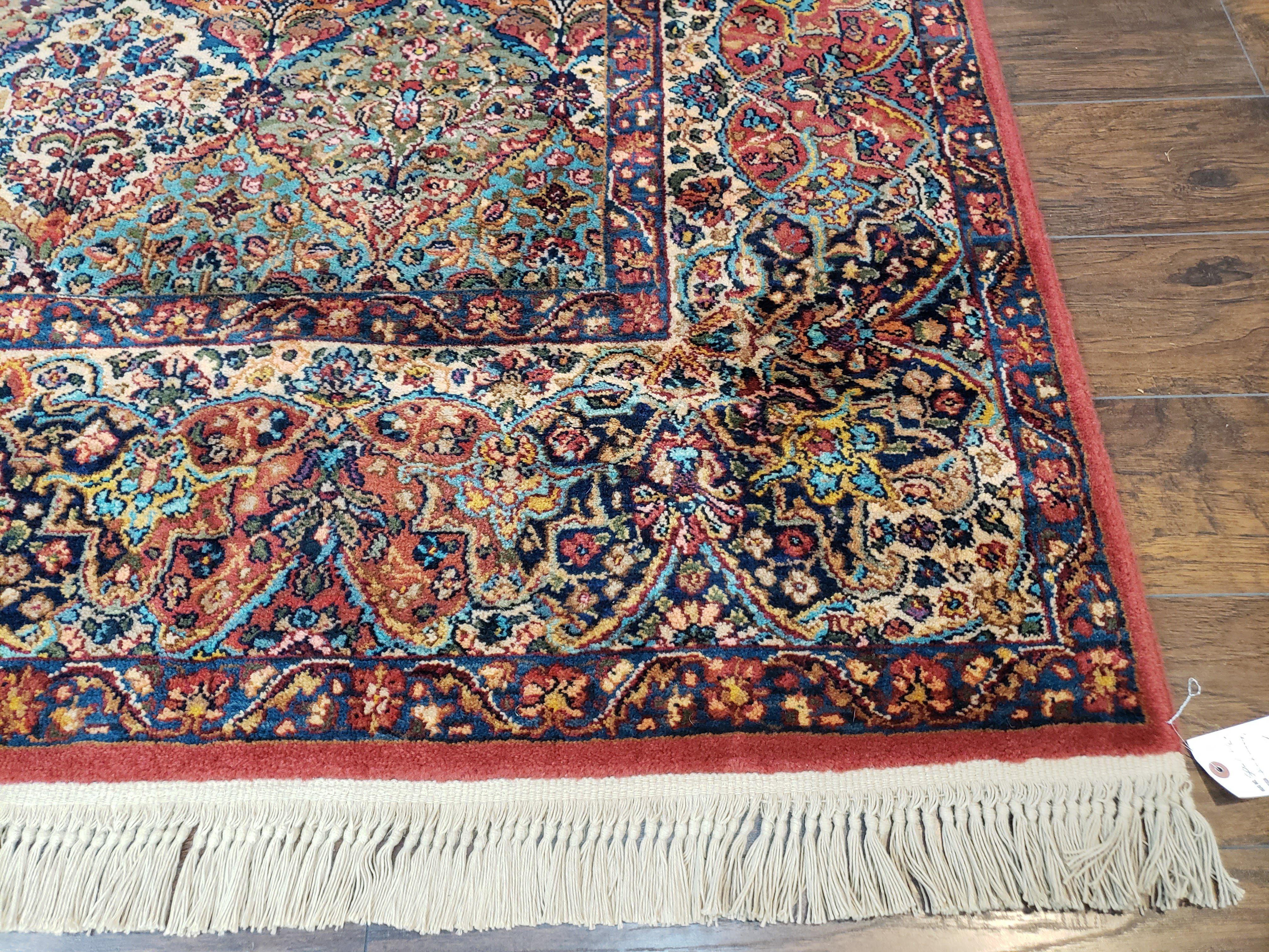 10x14 Karastan Multicolor Panel Kirman Rug #700/717, Multipanel Karastan Carpet, 10 x 14 Wool Karastan Rug, Discontinued Original Karastan - Jewel Rugs