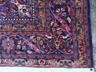 Antique Persian Mashad Oversized Area Rug, 12x17, Red, Wool, Hand-Knotted, Low Pile - Jewel Rugs