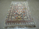 4' X 6' Antique Handmade Caucasian Geometric Tribal Oriental Wool Rug Nice - Jewel Rugs