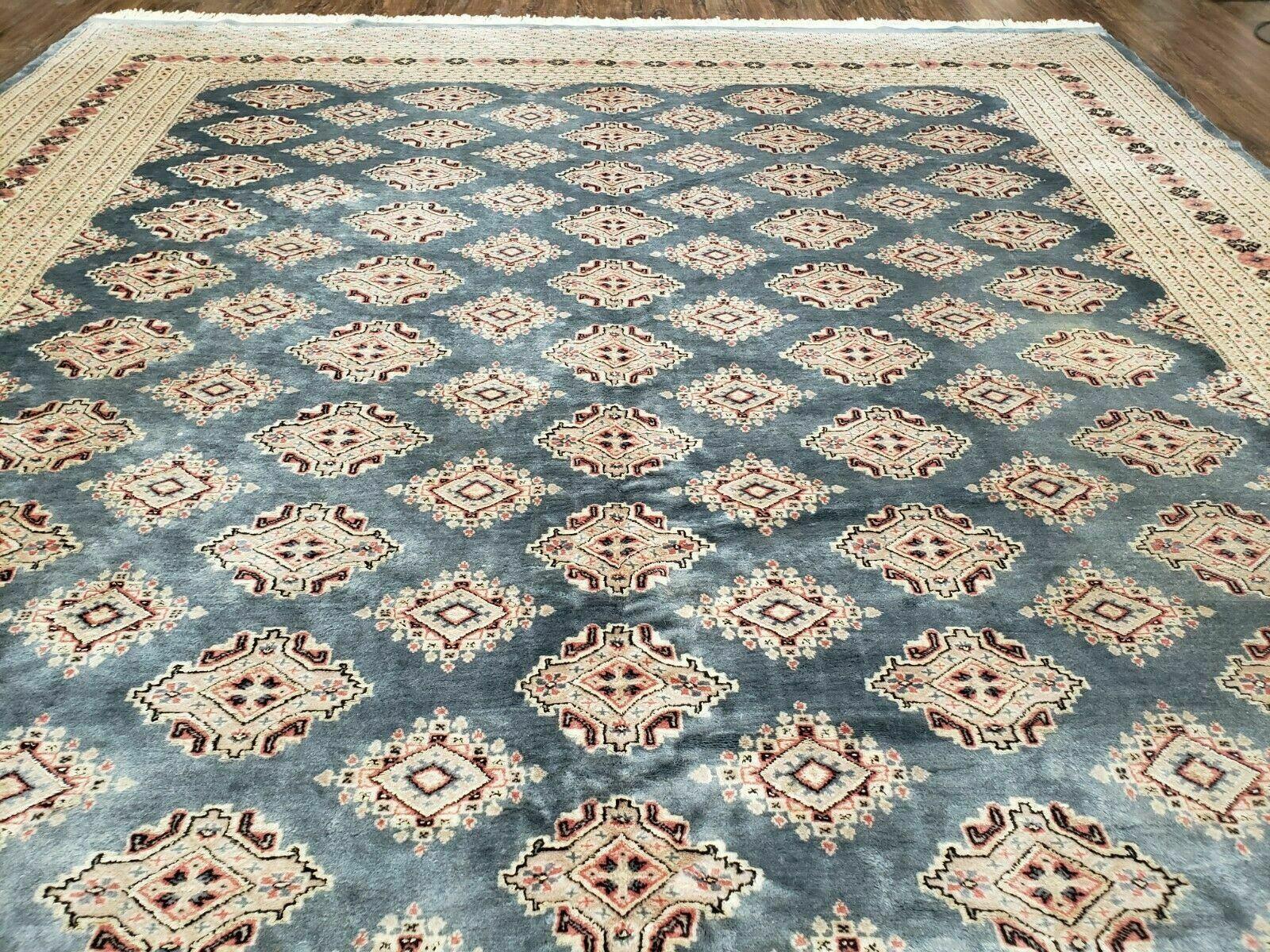 9' X 13' Vintage Handmade Fine Bokhara Turkoman Yamud Pakistan Wool Rug Nice - Jewel Rugs