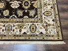 Karastan Rug 8 x 10.5, English Manor Stratford Mahogany #2120-513, Wool Karastan Carpet, Discontinued Karastan Area Rug, Brown Cream Gold - Jewel Rugs