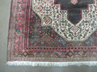 4' X 5' Antique Handmade India Floral Oriental Wool Rug Brown Vegetable Dyes - Jewel Rugs