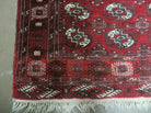 4' 5" X 5' 7" Semi Antique Handmade Afghan Yamud Turkoman Bokhara Wool Rug - Jewel Rugs