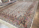 10x14 Karastan Kirman Rug, Karastan Floral Kirman 742, Wool Karastan Carpet, 10 x 14 Vintage Area Rug USA, Original Collection 700 Series - Jewel Rugs