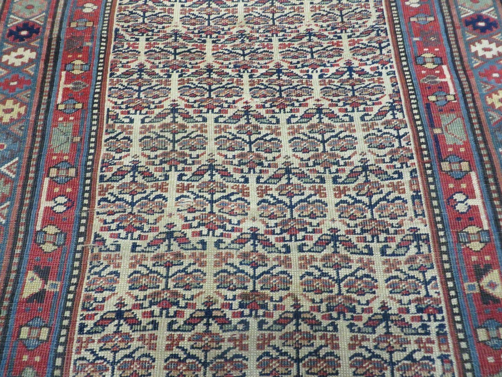 5' X 9' Antique Handmade Caucasian Kuba Wool Rug Veg Dye Runner Nice - Jewel Rugs