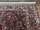 Karastan Rug Sarouk #785, Large Wool Karastan Carpet 8.8 x 15 ft, Original Collection 700 Series, Discontinued Vintage Karastan Rugs, Red - Jewel Rugs