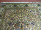 5' X 8' Handmade Knotted India Floral Wool Rug Mehrab Writing One Of A Kind Wow - Jewel Rugs