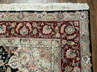 8' X 10' Vintage Handmade Fine Chinese Oriental Wool Rug With Silk Accents - Jewel Rugs