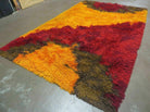 6' X 9' Vintage 1960s Danish Rya Shag DeLuxe Ege Rug Comet Mid-Century Modern Nice - Jewel Rugs