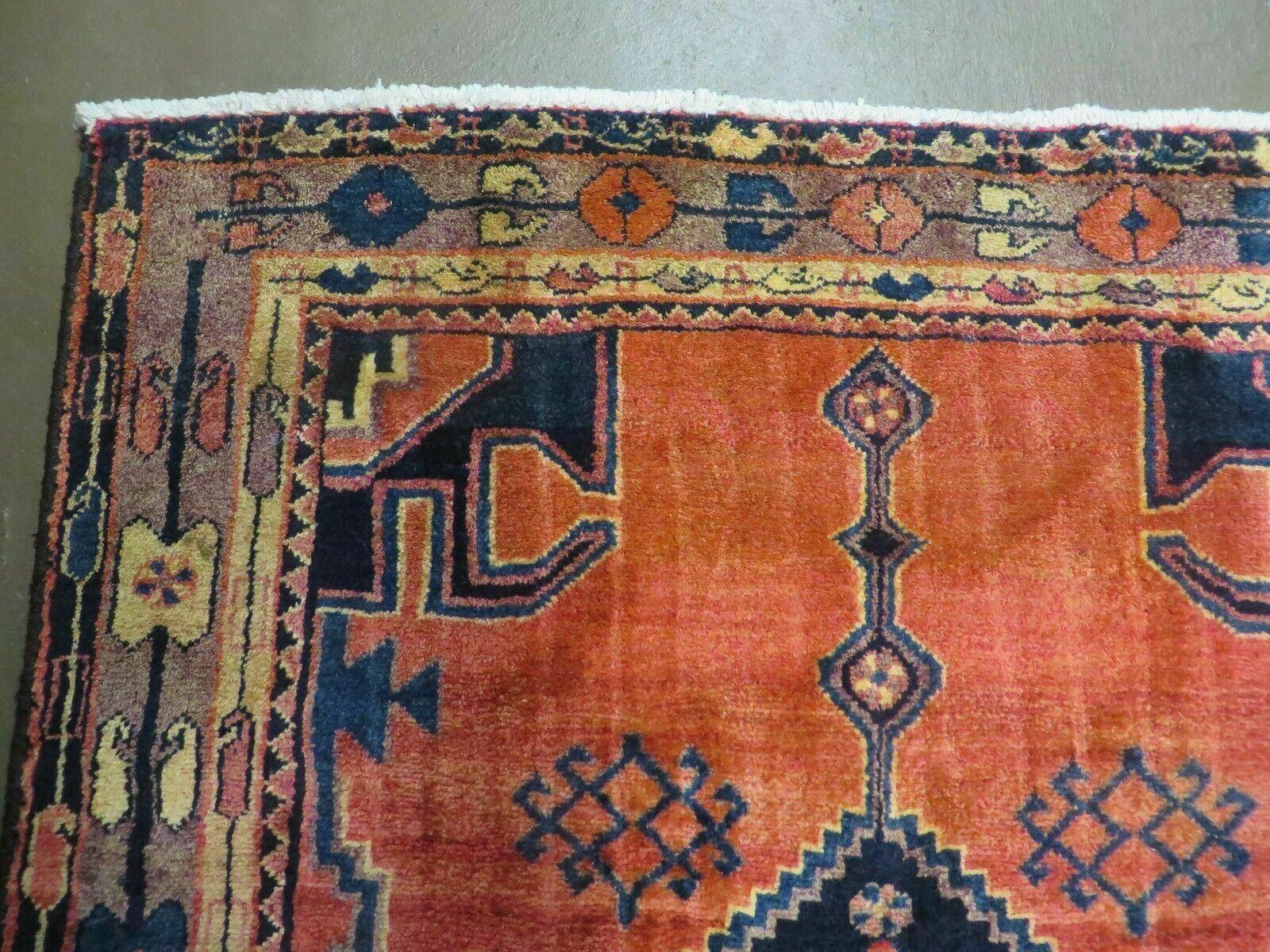 4' 3" X 8' 3" Antique Handmade Turkish Wool Rug # 121 - Jewel Rugs