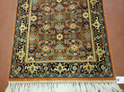 2' 7' X 4' Vintage Handmade India Amritsar Wool Floral Rug Vegetable Dyes Nice - Jewel Rugs