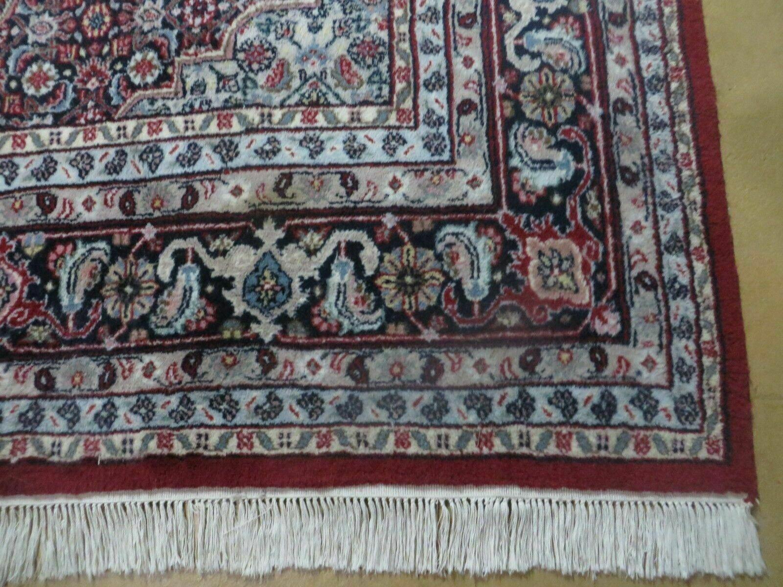 8' X 10' Vintage Fine Handmade Indian Amritsar Wool Rug Detailed Nice - Jewel Rugs