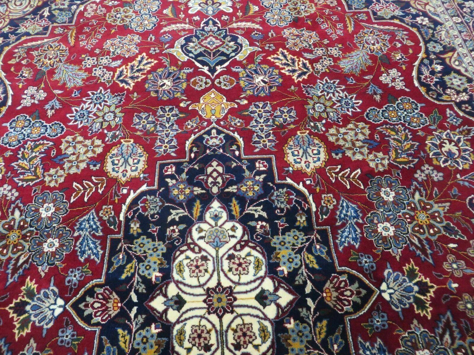 6' X 9' Vintage Fine Handmade India Floral Oriental Wool Rug Carpet Red Nice - Jewel Rugs