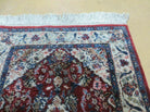 2' X 3' Handmade Chinese Floral Oriental Silk Rug Carpet Nice Red - Jewel Rugs